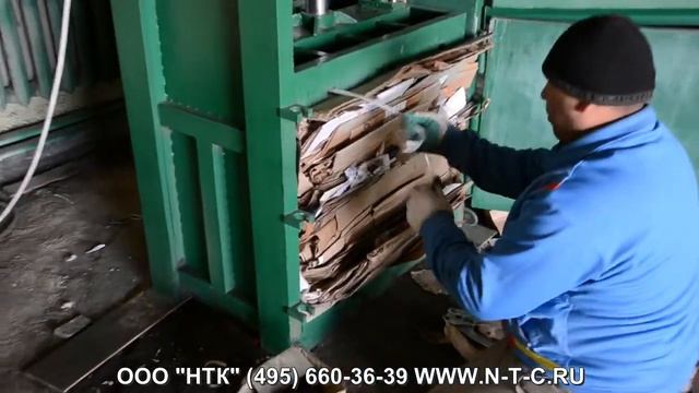 Как работает пресс для макулатуры смотреть онлайн