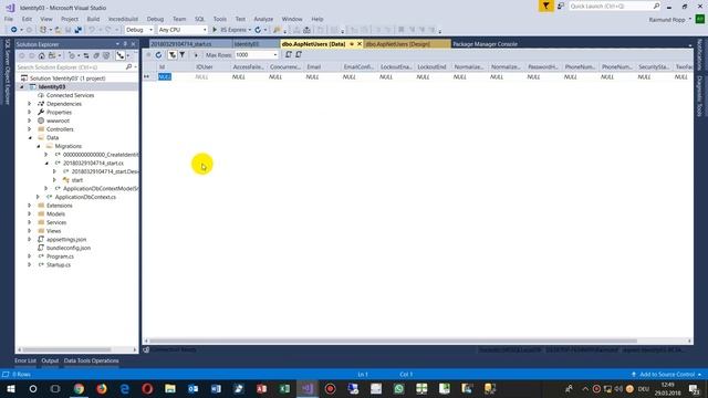 Asp Error IDENTITY_INSERT is OFF. on Asp MVC Core Application with AspNetUsers смотреть онлайн