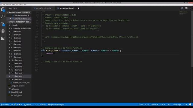 Curso TypeScript para Desenvolvedores C# - Aula 18: Arrow Functions (Demo) смотреть онлайн