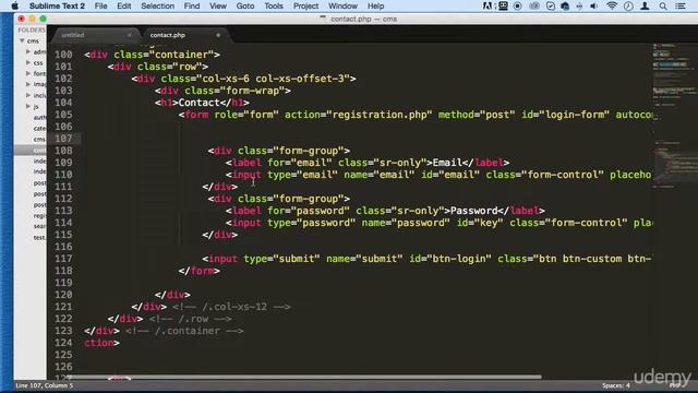 1 Creating a contact page - SENDING EMAILS - PHP COOURSE CMS PROJECT смотреть онлайн