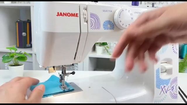 Janome XV-7. Натяжение нити смотреть онлайн