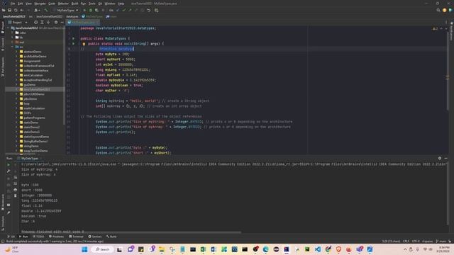 Java Data Types смотреть онлайн
