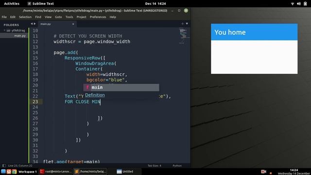 Flet Tutorial - Frameless Window смотреть онлайн