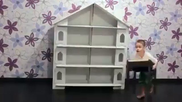 Картонный кукольный домик для игр смотреть онлайн