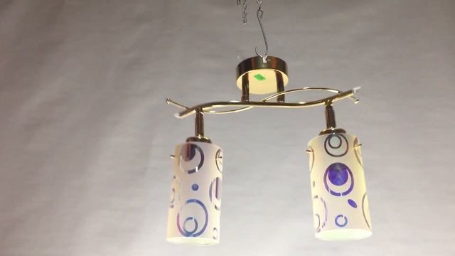 Люстра (светильник потолочный) 016KR/2FG WT споты Е27 (ЭС00039)! смотреть онлайн