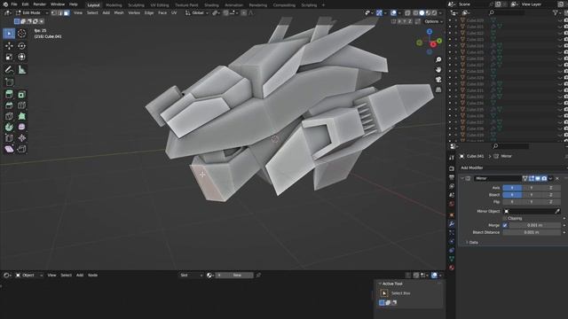 Make a Robot Head - Grid Modeler and Bend Face (blender addon) смотреть онлайн