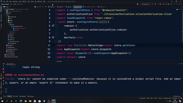 Todo приложение/клиент+сервер+база данных/#6. Авторизация на клиенте, Redux Toolkit. смотреть онлайн