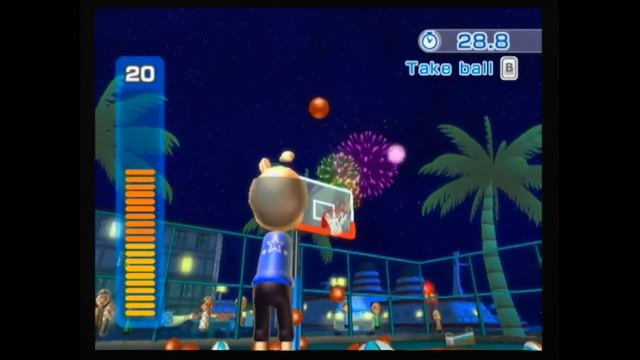 Wii Sports Resort - Basketball 3-Point Contest - All Stamps смотреть онлайн