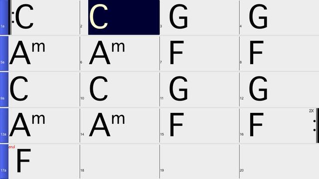 C G Am F chords progression смотреть онлайн