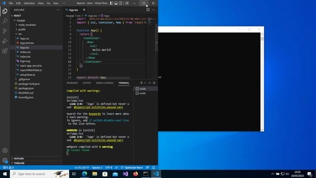 How to add Bootstrap to a React Typescript app and use components Part 1 смотреть онлайн