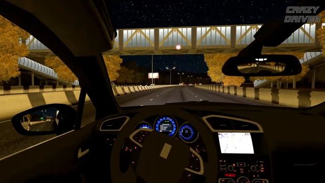 Citroen DS4 2012 | NIGHT DRIVING | City Car Driving смотреть онлайн