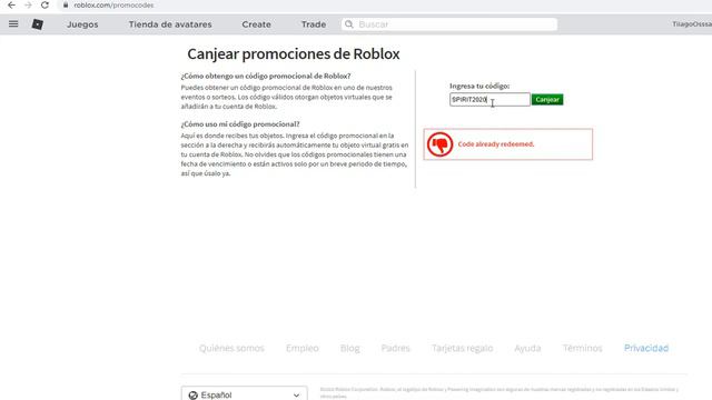 ¿PORQUE ROBLOX NO ME DEJA CANJEAR LOS PROMOCODES? ¡SOLUCIONES! 🌟 ROBLOX EVENT 2020 смотреть онлайн