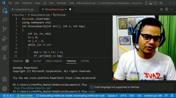How do you solve code language is not supported or defined in VS code