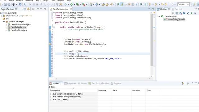 radio button in java swing смотреть онлайн