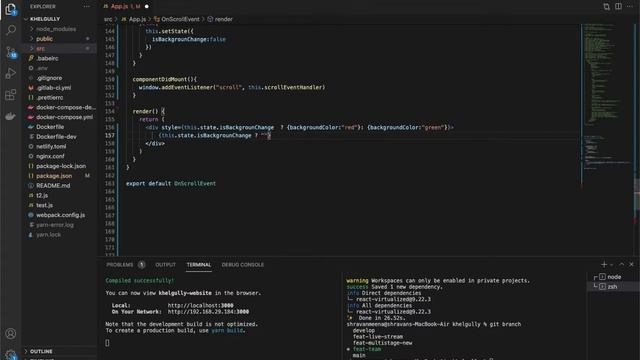 #ReactJS changes style of element on a scroll and when a certain position is reached || #javascript смотреть онлайн
