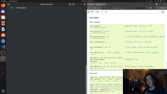 python standard library استاندارد لایبری پایتون رندوم смотреть онлайн