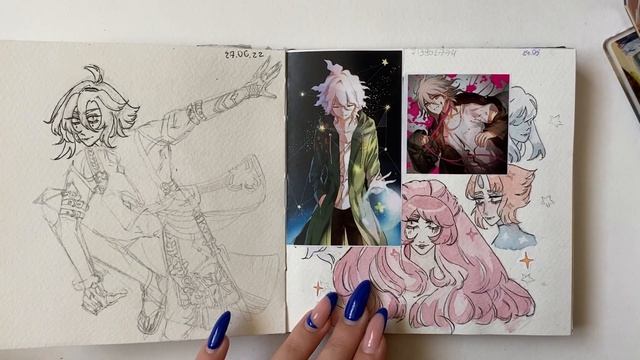 sketchbook tour. геншин и оригинальные персы смотреть онлайн