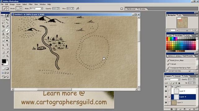 Fantasy Cartography with Adobe Photoshop - Part 3 (swamps & deserts) смотреть онлайн