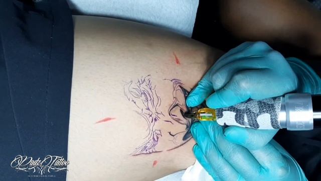 How To Tattoo Black N  Grey JOKER TATTOO