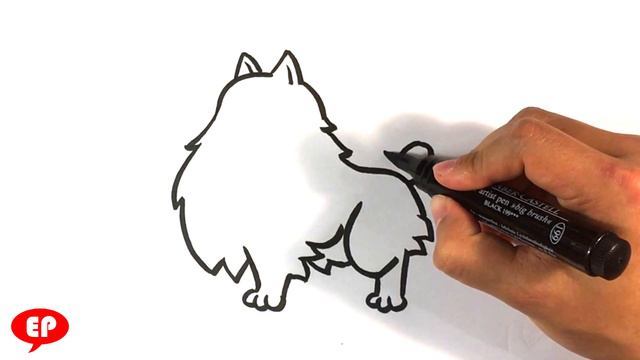 How to Draw a Pomeranian Dog - Easy Pictures to Draw смотреть онлайн