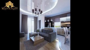 Дизайн Кухня Гостиная 2023 в Современном Стиле