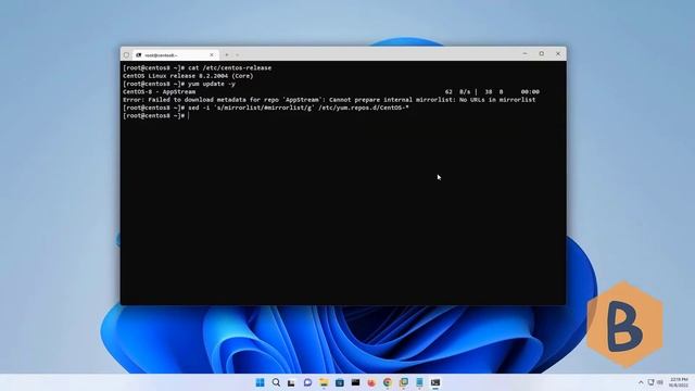 Fixed Failed to Download Metadata for Repo AppStream CentOS 8 смотреть онлайн