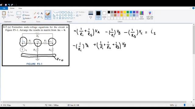 Node Analysis of end problem 3.1; Roland E. Thomas Chapter 3 смотреть онлайн