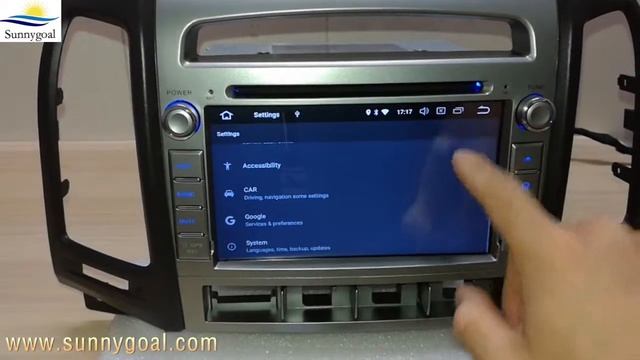 Sunnygoal: Android 8.1 OS Автомобильный DVD GPS для Hyundai Santa Fe(2006-2012) смотреть онлайн