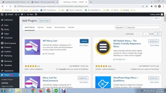 How to Add Cart Functionality in WordPress Menu | Add Cart Basket Option WordPress смотреть онлайн