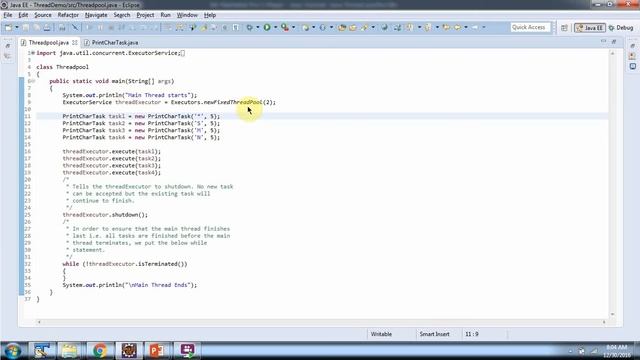 Thread pool in Java | Java thread pool | Java thread pool tutorial_Version 5 | Java Threads смотреть онлайн
