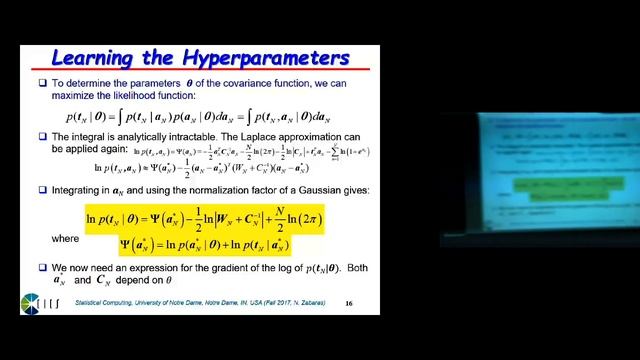 Lecture 28. Gaussian Processes for Classification Problems, Course Summary смотреть онлайн