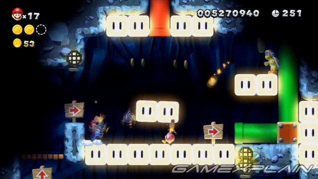 New Super Mario Bros. U - Rock-Candy Mines-4 Light Blocks, Dark Tower Star Coins Guide & Walkthroug смотреть онлайн