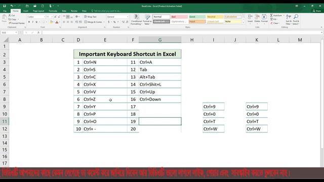 Top 20 Excel keyboard shortcuts ! Excel keyboard shortcuts | Part 1 | смотреть онлайн