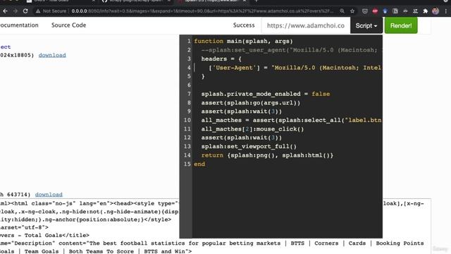 14. Project #4 Scraping JavaScript websites using ScrapySplash 4. Changing User-Agent смотреть онлайн