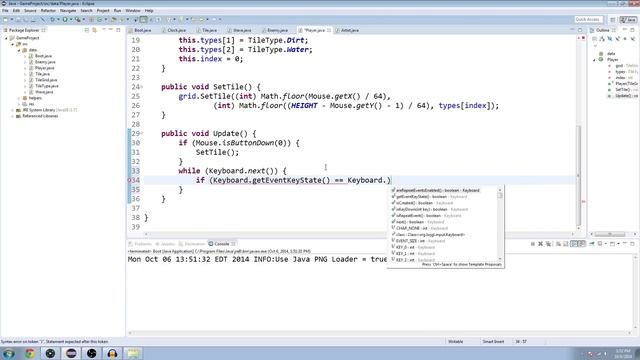 Java Game Programming - User Input смотреть онлайн