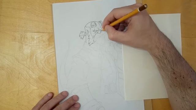 Хеллбой герой из пекла / Рисунки простым карандашом / Как нарисовать Хеллбоя смотреть онлайн