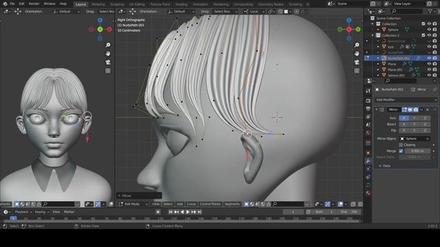 Wednesday Addams 3D Character Sculpt in Blender смотреть онлайн
