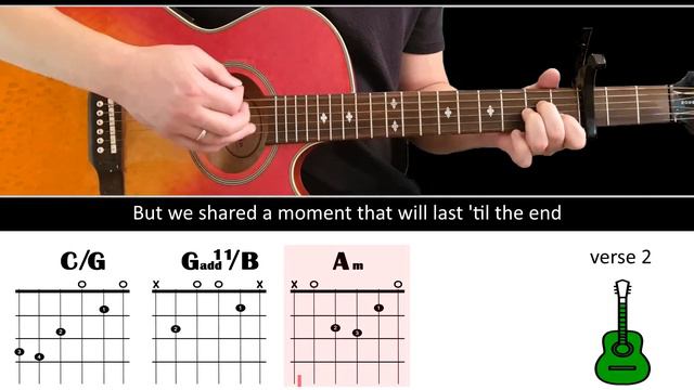 YOU'RE BEAUTIFUL - James Blunt - Guitar lesson - (Acoustic guitar with ALTERNATIVE chords & lyrics) смотреть онлайн