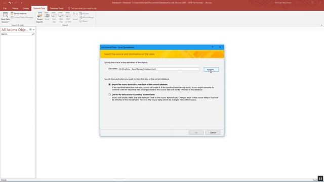 Importing Excel data from Access starting in B2. смотреть онлайн
