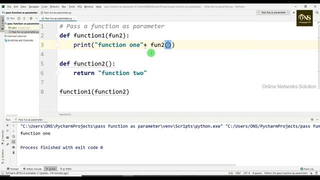 Passing a Function as Parameter in Python || Tutorial - 38 || Python Tutorial смотреть онлайн