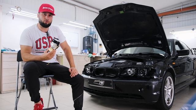 Установка BI-LED линз ZORKiY F40+ Laser Russian Falcon - 4300K на BMW E46