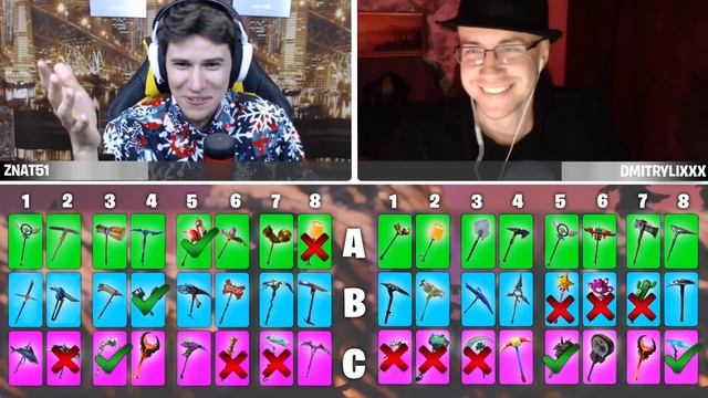 1VS1 УГАДАЙКА В ФОРТНАЙТ! ПОБЕДИТЕЛЬ ПОЛУЧАЕТ 29000 ВБАКСОВ znat51 vs Dmitry Lixxx смотреть онлайн