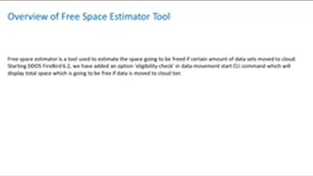 Data Domain Cloud Tier - Free Space Estimator Tool - Demo смотреть онлайн