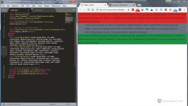 Curso de Bootstrap 4 - #36 Trabajando con espaciados internos ✅ смотреть онлайн