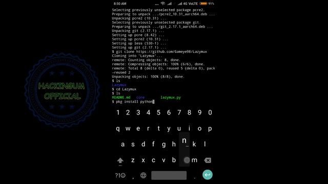 How to install Lazymux in Termux | Easy Tutorial by Hackingum | смотреть онлайн