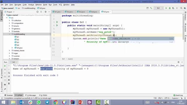 Java - получи чёрный пояс! 3. Thread name и Thread priority смотреть онлайн