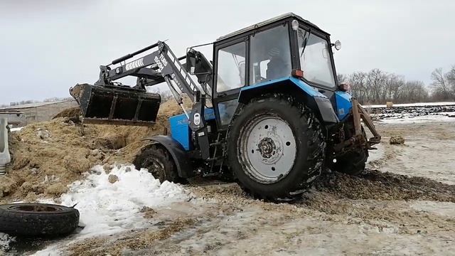 Рабочий день ?Трудимся на мтз, буртуем жом смотреть онлайн