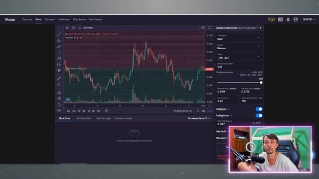BITSGAP Обзор простого интеллектуального умного трейд бота