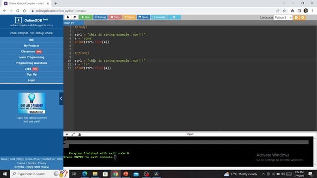 python string functions - find(), rfind(), string functions in Python | Kannada |2023 смотреть онлайн