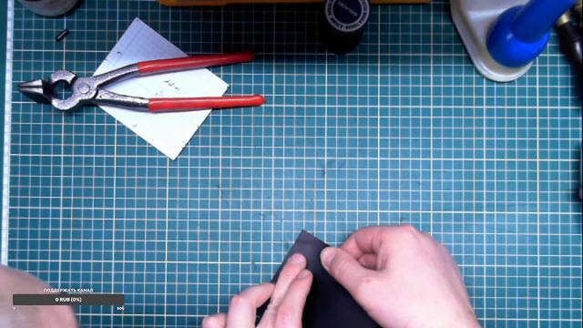 Работа с кожей. Делаем холдер смотреть онлайн